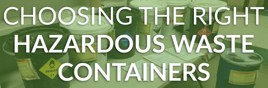 hazardous waste containers header
