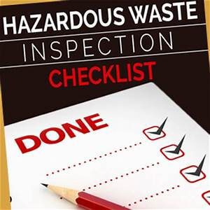 hazardous waste checklist
